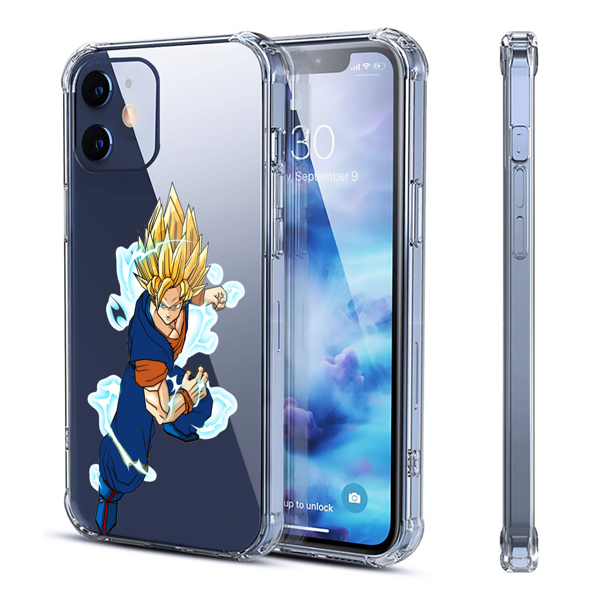 （画像用） ドラゴンボール 孫 悟飯（そんごはん）DRAGON BALL Son Gohan 【iPhone 12シリーズ対応】透明スマホケース（クリアソフトケース）